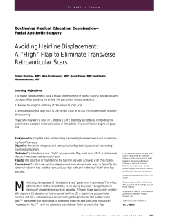 Avoiding Hairline Displacement: A &ldquo;High&rdquo; Flap to Eliminate