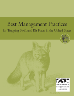 Best Management Practices - Association of Fish and Wildlife
