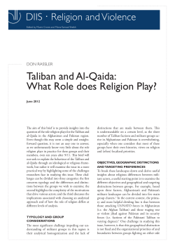 Taliban and Al-Qaida: What Role does Religion Play?