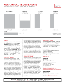 Specs - Beverage Media Group