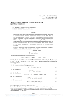 first-passage times of two-dimensional brownian motion