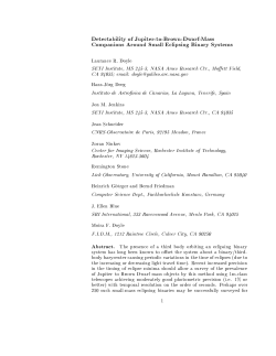 Detectability of Jupiter-to-Brown-Dwarf
