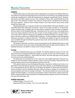reading telescopes - Designs for Vision