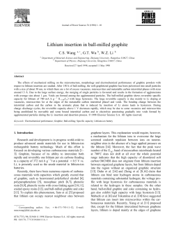 Lithium insertion in ball