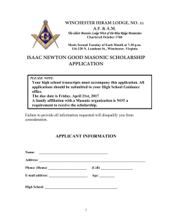 isaac newton good masonic scholarship