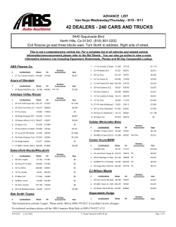 42 DEALERS - 240 CARS AND TRUCKS