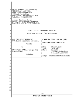 Golden West v. Suntrust - Amicus Brief
