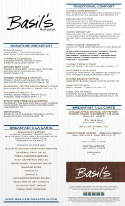 breakfast a la carte www.basilsminneapolis.com signature