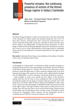 Powerful remains: the continuing presence of victims of the Khmer