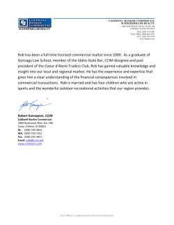 Rob has been a full time licensed commercial realtor since 2000. As