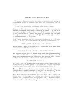 Math 711: Lecture of October 20, 2006 We next prove illustrate the