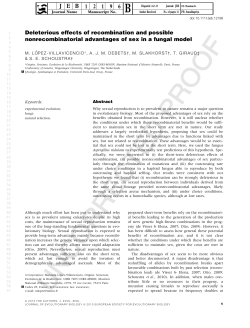 Deleterious effects of recombination and possible