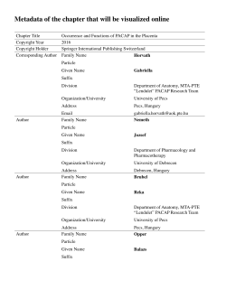 Metadata of the chapter that will be visualized online