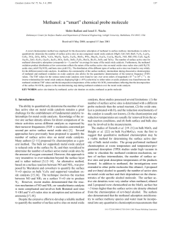 Methanol: a "smart" chemical probe molecule