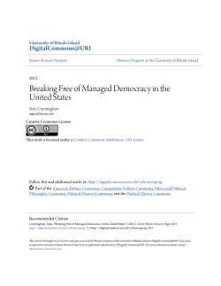 Breaking Free of Managed Democracy in the United States