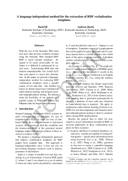 pre-print - Web Science and Knowledge Management