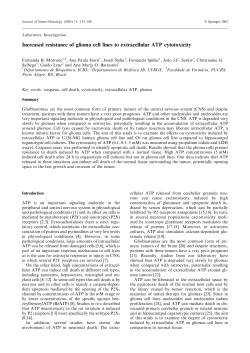 Increased resistance of glioma cell lines to extracellular ATP
