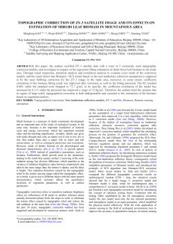 TOPOGRAPHIC CORRECTION OF ZY
