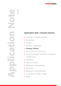 Application Note HR-CS AAS &ndash; Flame Technique