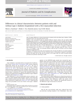 Differences in clinical characteristics between