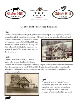 Gibbet Hill • Historic Timeline