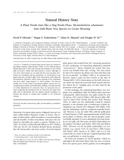 Natural History Note - Research Labs