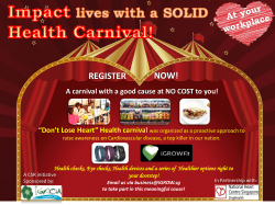 Carnival Message The human heart is an organ that pumps blood