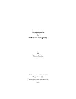 Color Correction for Underwater Photography