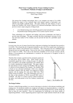 Pitch-Teeter Coupling