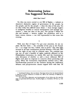 Ten Suggested Reforms
