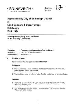 6 Dean Terrace (land opposite) - The City of Edinburgh Council