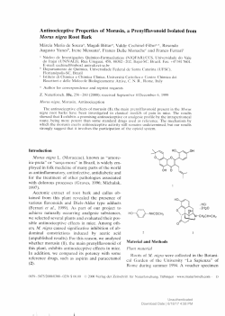 Antinociceptive Properties of Morusin, a