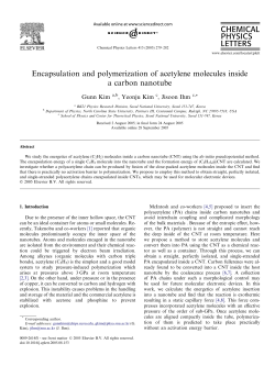 Encapsulation and polymerization of acetylene molecules inside a