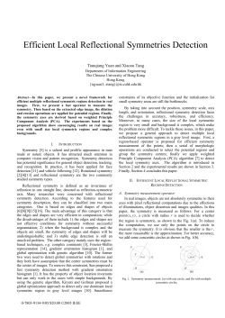 Efficient Local Reflectional Symmetries Detection