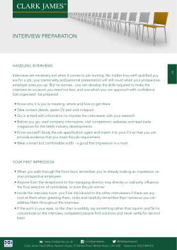 Interview Preparation