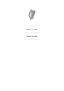 Prisons Act 2015 - Irish Statute Book