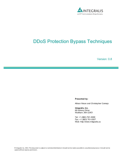 DDoS Protection Bypass Techniques