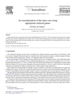 An axiomatization of the inner core using
