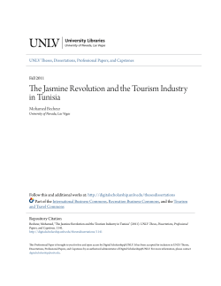 The Jasmine Revolution and the Tourism Industry in Tunisia