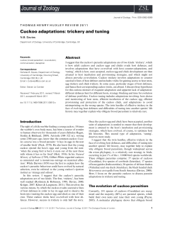 Davies, N. B. - Department of Neurobiology and Behavior