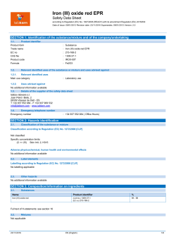 Iron (III) oxide red EPR