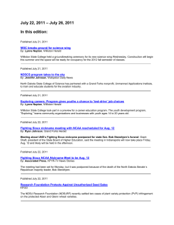 July 22, 2011 &ndash; July 26, 2011 In this edition