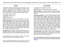 Members Thanksgiving for Marisol Izabella Vasquez who becomes