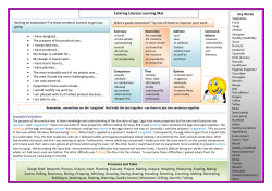 Sentence Starters and other useful tips&hellip;