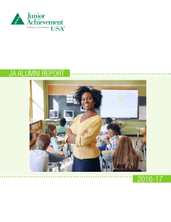 JA ALUMNI REPORT 2016-17