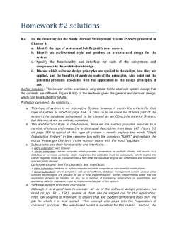 Homework #2 solutions