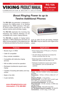 Boost Ringing Power to up to Twelve Additional Phones