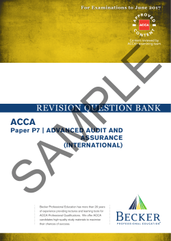 - Becker Professional Education