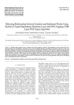 Detecting Relationship between Features and Sentiment Words