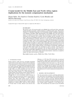 Crustal model for the Middle East and North Africa region
